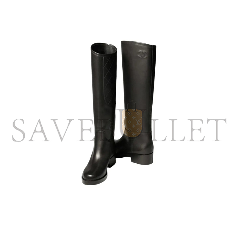 CHANEL HIGH BOOTS CALFSKIN BLACK G39212 X56669 94305